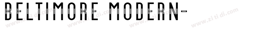 Beltimore Modern字体转换